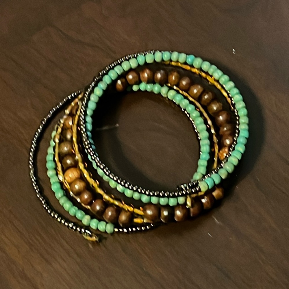 BOHO Beaded Wrap Bracelet!!! NWOT - Picture 1 of 5